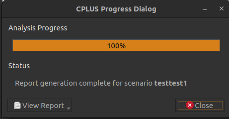 Processing dialog success