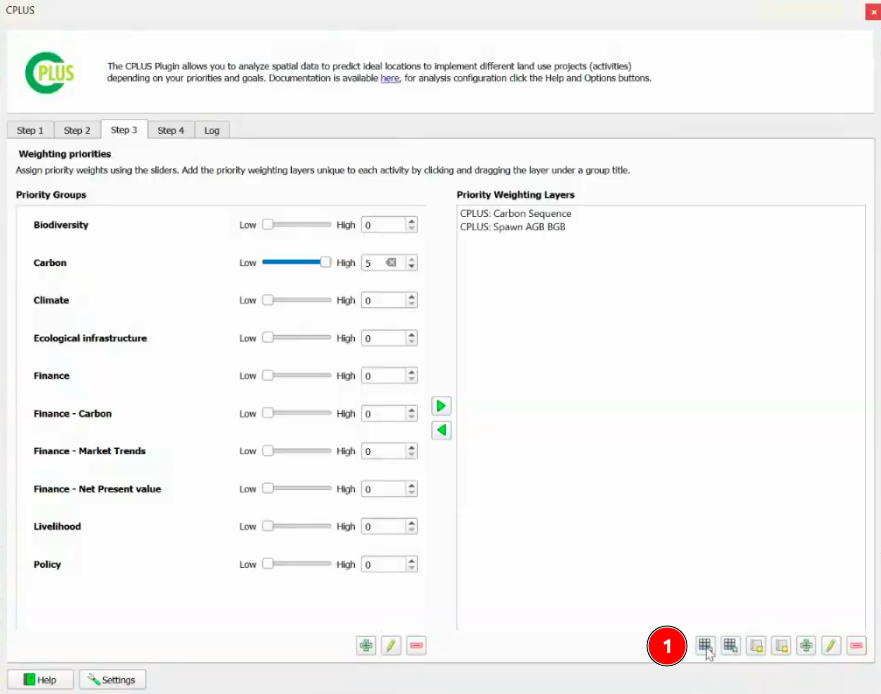 Create Matrix of Relative Impact Values