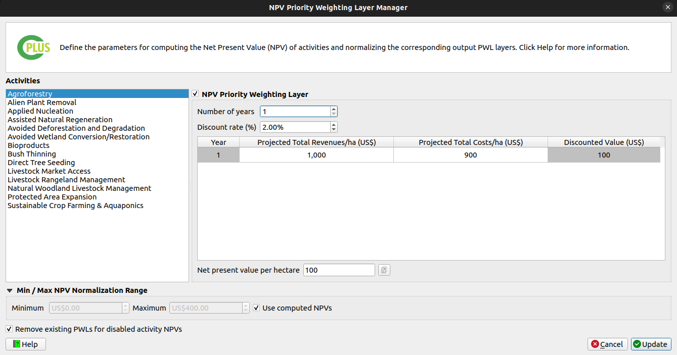 NPV configuration enable