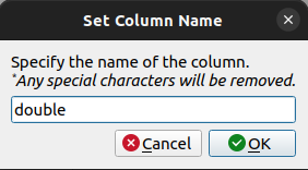 Set Column Name