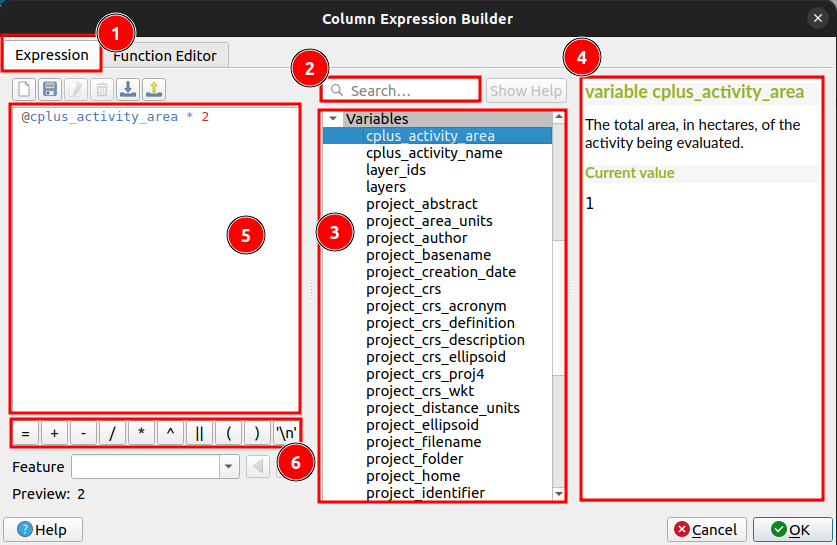 Column Expression Builder