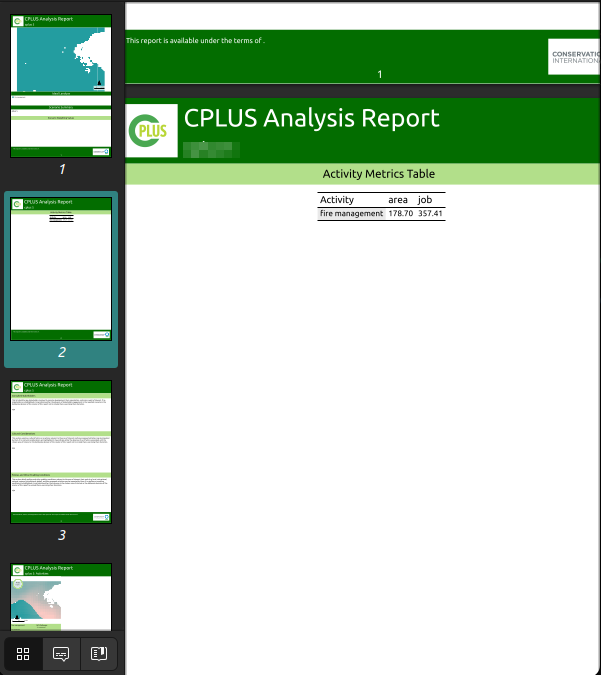 Report With Custom Activity Metrics Table