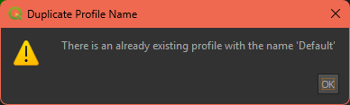 Duplicate Profile ReName