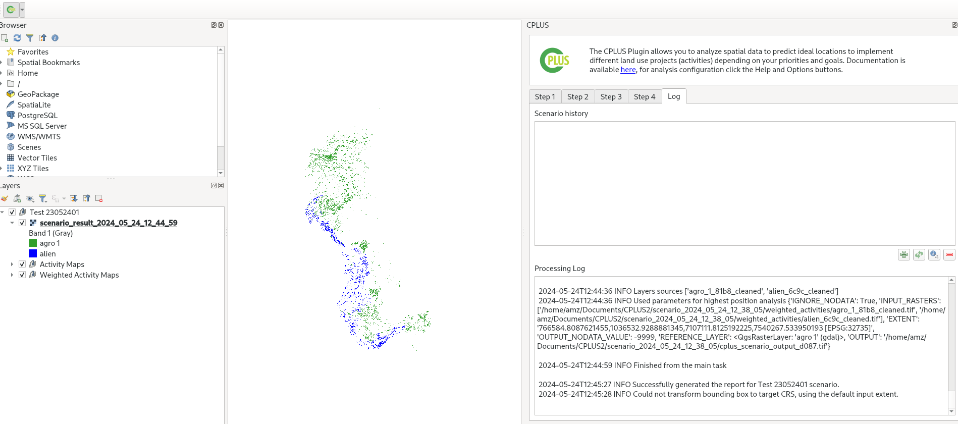 Processing log