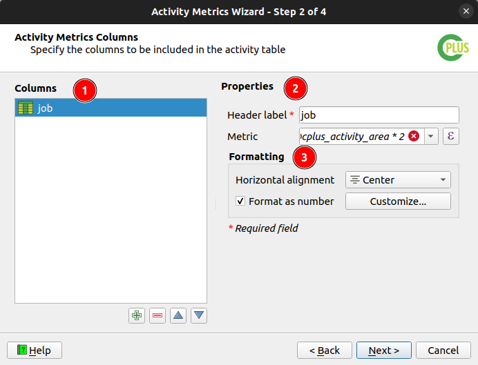 Activity Metrics Wizard 2