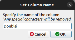 Set Column Name