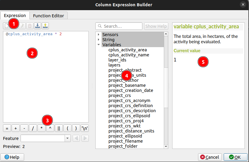 Column Expression Builder