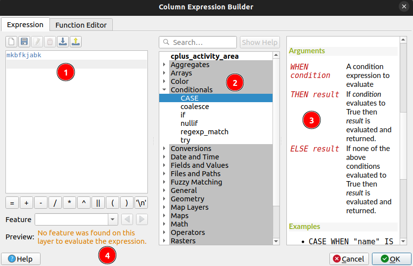 Column Expression Builder 1