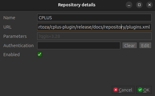 QGIS plugin manager add repo